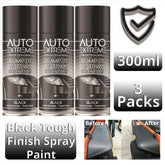 3X Auto Extreme Bumper & Trim Black Spray Paint 400ml Spray Paint